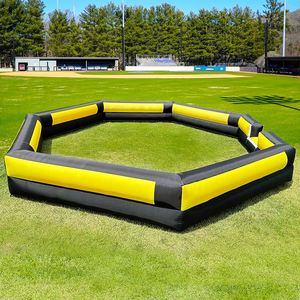 Área <span class=keywords><strong>de</strong></span> Juego Inflable Octagonal Roja y Gris para Gaga Ball, Gran Piscina <span class=keywords><strong>de</strong></span> Gaga Ball Abierta, <span class=keywords><strong>Arena</strong></span> Deportiva Inflable <span class=keywords><strong>de</strong></span> PVC Resistente para Niños - Product Image 4