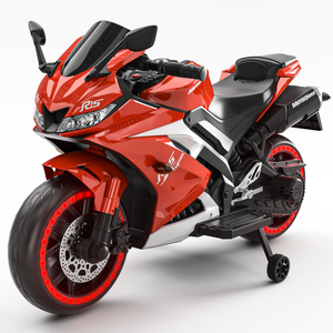 Motor Sepeda Listrik Bertenaga Baterai 12V Unisex untuk Anak-Anak, Mainan Motor Roda <span class=keywords><strong>2</strong></span> Desain Plastik Model Mobil Tunggang - Product Image 1