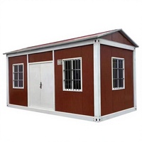 Maison conteneur extensible de 20 pieds facile à installer avec chambre à coucher, maison préfabriquée moderne
