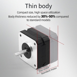 Umot 2 cụm từ 1.8 độ DC 4.68V DC 0.85A giữ mô-men xoắn 0.11nm 5mm Đường kính trục CNC mini 39x20mm NEMA 16 mỏng động cơ bước - Product Image 5