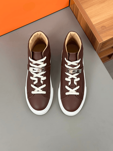 Men's Minimal Daily Sneakers Solid Framework <b>Supportive</b> Pressure Relief Durable Non Deforming Vintage Footwear - Product Image 4