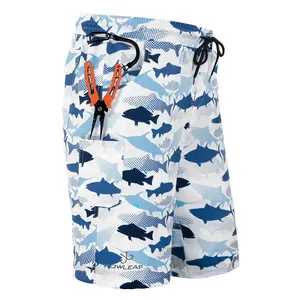 Compression Elastic Wristband Camo Fishing Shorts For Men Quick Dry Custom Sweat Beach Summer Sun Board Shorts Supplier