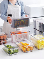 Organiseurs de réfrigérateur personnalisables avec logo pour la maison, bacs de rangement empilables pour aliments, sans BPA, ensemble d'organisateurs de tiroirs de réfrigérateur