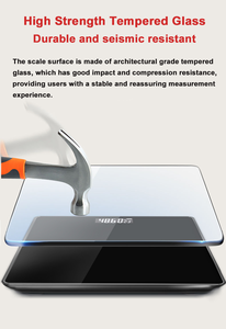 창시에 고정밀 체중계 블랙 체지방 측정기 디지털 BMI 스마트 체중계 전자 체지방 측정기 - Product Image 2