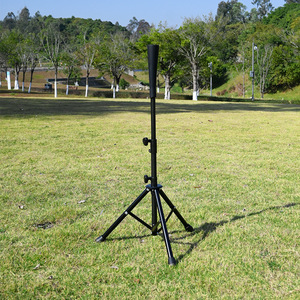 Batter's Tee Stand Metal <b>Tripod</b> Base Portable Baseball Batting Practice Training Equipment - Product Image 1