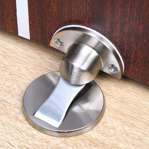 304 Stainless Steel Magnetic <b>Door</b> Stop – Hidden Floor <b>Door</b> Holder <b>Catch</b>, Nail-free Adhesive Installation, Strong Magnet for Home - Product Image 2