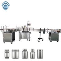 Etiquetadora Automática de Alta Velocidad para Botellas Redondas de Salsa de Soya, Jugo y Aceite Comestible - Aplicador de Etiquetas Envolventes SKILT