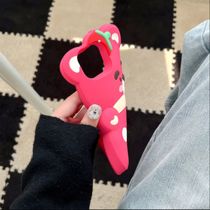 <span class=keywords><strong>Cover</strong></span> Mobile all'ingrosso cartone animato orso fragola in <span class=keywords><strong>Silicone</strong></span> custodia per telefono per Apple <span class=keywords><strong>iPhone</strong></span> 15 14 13 12 Pro Max 11 - Product Image 6