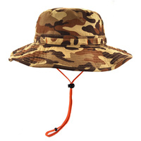 De pêche Boonie Bord Soleil Respirant Camo Boonie Chapeau Grand Bord Boonie Militaire Chapeau Pour Hommes Offres Spéciales Seau Chapeau