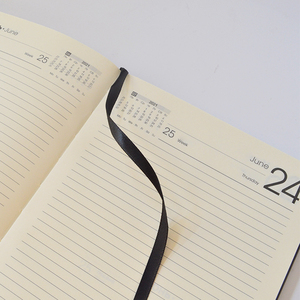 Carnet de notes personnalisé A5 en cuir PU, planificateur quotidien/hebdomadaire/mensuel/annuel, agenda - Product Image 6