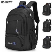 Sac à dos pour ordinateur portable HAIBOWY imperméable, sac de voyage à roulettes souple pour hommes et femmes, grande capacité, style tendance