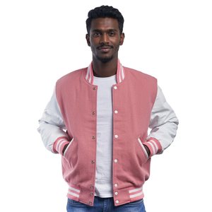OEM Service Custom Logo Color <b>Men</b> Fleece Varsity Jacket Pakistan Made Top Quality New Style CollegeBaseballjacket for <b>men</b> - Product Image 1