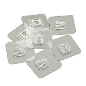 Ganchos Adhesivos de Doble Cara, Impermeables, Fuertes y Transparentes, con Ventosa, para Colgar en la Pared, Organizador de Almacenamiento, Utensilios de Cocina - Product Image 1