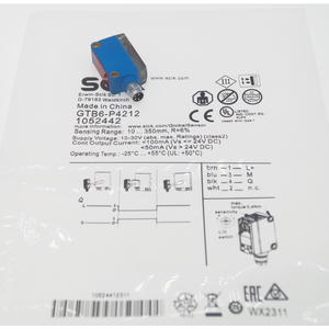 Nuevo Sensor Fotoeléctrico de Reflexión Difusa SCIK GTB6-P4211 con Supresión de Fondo, PNP, 10-30V, Tiempo de Respuesta <625ms - Product Image 5