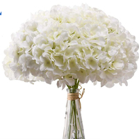 Persediaan Pabrik tanaman buatan Hydrangea dekorasi rumah pernikahan bunga DIY instalasi