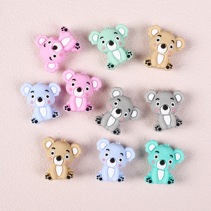 Cuentas Sueltas de Silicona PVC 3D con Diseño de Koala para Manualidades, Cuentas para Bolígrafos, Fabricación de Joyería, Venta al Por Mayor a Bajo Precio - Product Image 3