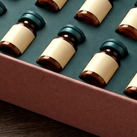 Boîte rigide personnalisée avec couvercle et base en carton gris pour peptides, avec doublure en éponge et impression offset