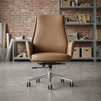Chaise de bureau de direction moderne, confortable, économique, pivotante, de luxe, ergonomique, en cuir