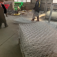 Grillage Gabion Hexagonal en Fil de Fer Galvanisé Anti-corrosion 60x80mm sur Mesure pour la Protection des Voies Navigables et les Murs de Soutènement