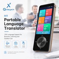 Traducteur vocal hors ligne 138 langues M9 avec écran tactile, appareil de traduction portable pour l'apprentissage et les réunions d'affaires