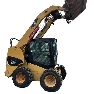 Originale più economico Caterpillar CAT246 ruota Skid Steer CAT246D Mini Loader Machine CAT262D cat246C skid steer