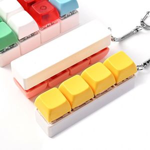 Juguete Antiestrés Creativo Novedoso de Plástico ABS Rectangular, Llavero con Botón para Apretar, Pequeño Colgante para Aliviar el Estrés - Product Image 2