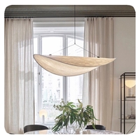 Lampu Gantung Kain Sutra Bersertifikat CE dengan Desain Minimalis untuk Dekorasi Rumah LED APCITL Gaya Nordik Modern untuk Kamar Tidur Hotel.