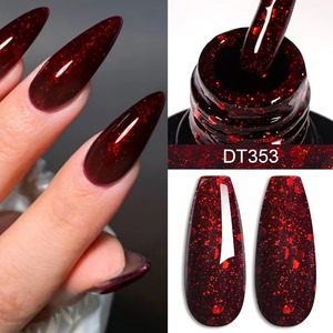 Wine <b>Red</b> Gel Nail Polish Long-Lasting French Style Gel Nail Supplies for Manicure DIY Design Nail Art Varnish - Product Image 2