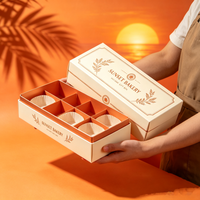 Boîte en kraft écologique avec fenêtre transparente pour l'emballage de gâteaux et de pâtisseries, vente en gros