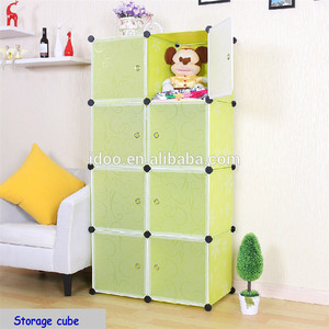 Estantería Mágica de Plástico PP para Bricolaje, 8 Cubos, Estantería de Esquina, Pequeñas Estanterías Cúbicas Blancas - Product Image 4