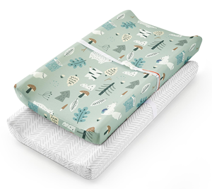 Fundas duraderas para cambiador de bebé con diseño de cáscara de cacahuete, se adaptan a los cambiadores estándar - Product Image 1