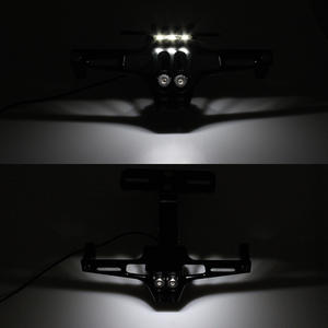 Support de <span class=keywords><strong>plaque</strong></span> d'immatriculation arrière modifié pour <span class=keywords><strong>moto</strong></span> avec éclairage LED rétractable - Product Image 3