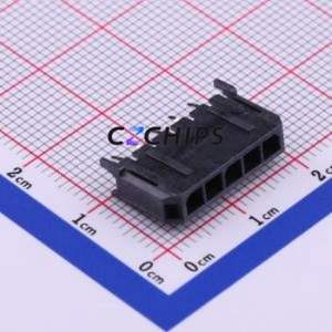 436500515 Wire-to-<b>Board</b> <b>Pin</b> Header Through hole Component (THT),P=3mm Connector 1x5P 3mm Through Hole Micro-Fit (MX 3.0) - Product Image 1