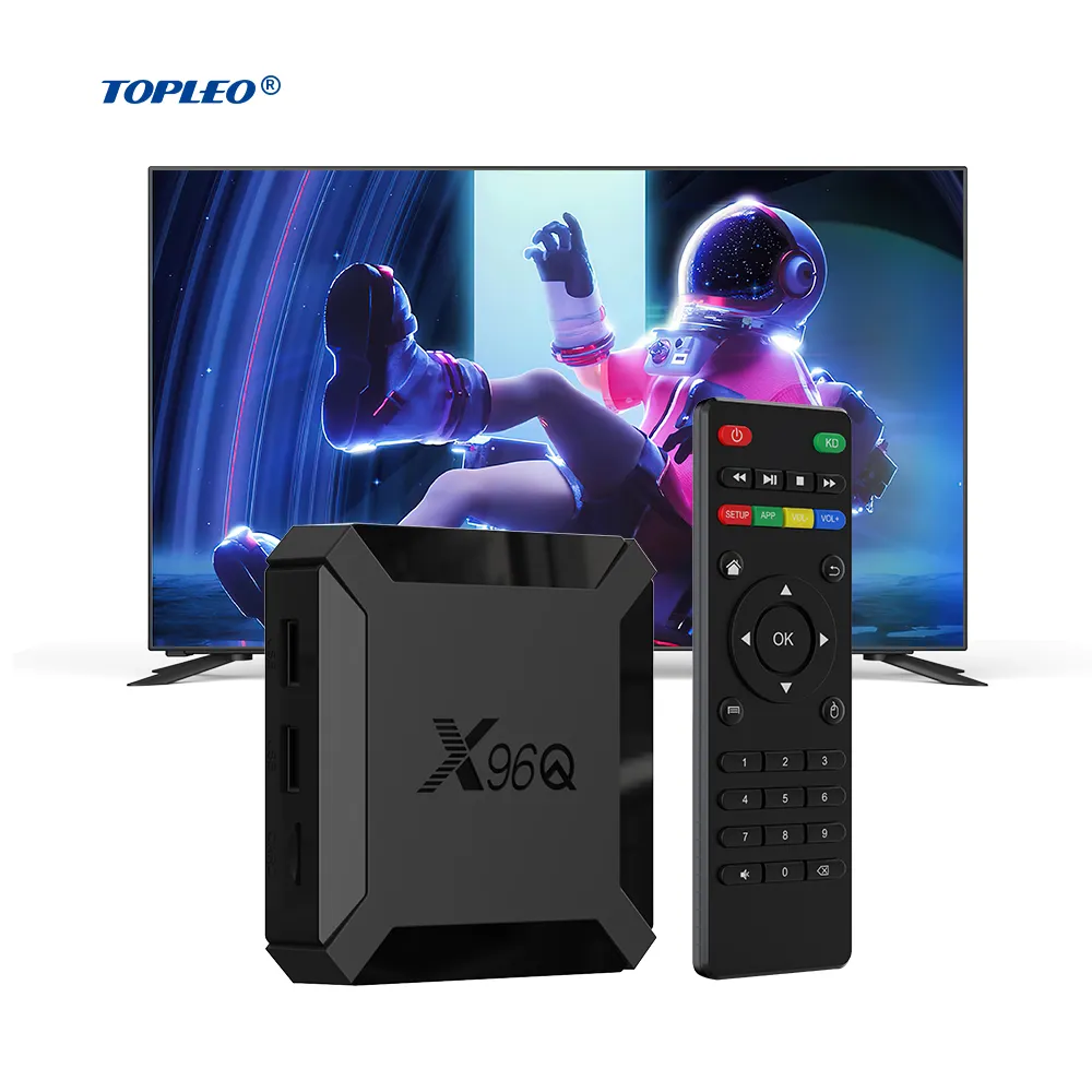 Topleo Smart 4K digital converter internet tv android box atv subscription android set top box