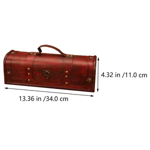 Großhandel Luxus Premium langlebige Vintage Aufbewahrung sbox mit Deckel anpassbare Logo Holz Wein kisten für Wein Geschenk - Product Image 2