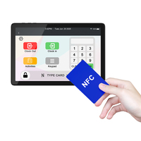Machine à cartes perforées NFC Kiosque d'accès de sécurité Solution de tablette Android intelligente pour bâtiment de bureaux d'école