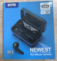 Nueva tendencia M29 PRO TWS Auriculares BT 5,3 Mini Auriculares inalámbricos Auriculares de moda Auriculares con luz de flash