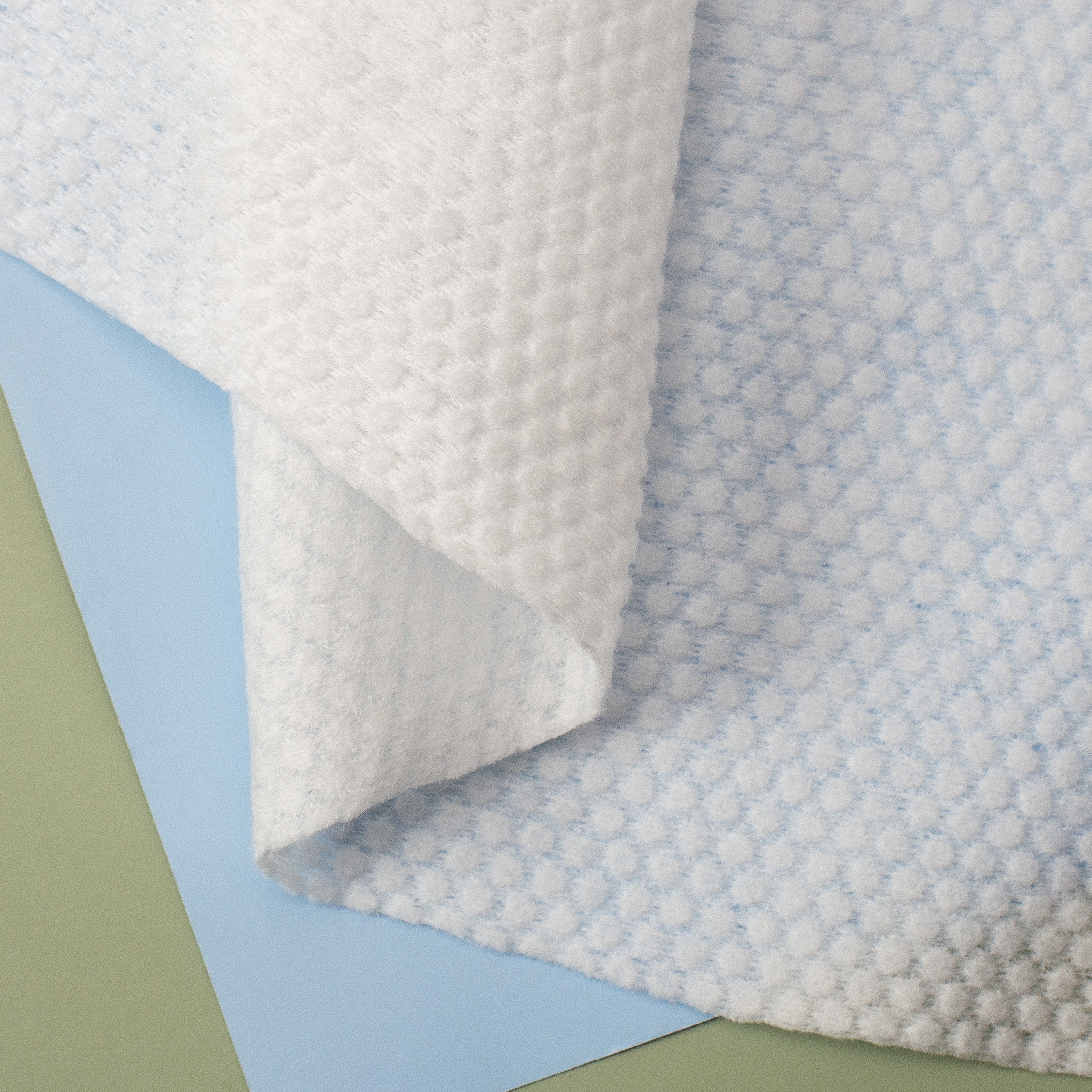 Super Hydrophilic 50%Viscose 50%Polyester Spunlace Nonwoven Fabric Emboss Plain Parallel Cross Anti-Static Wet Wipes Materials