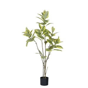 Árbol Artificial de Banyan con Borde Amarillo Dream Castle, Planta Decorativa para Interiores, Jardín y Paisajismo - Product Image 5