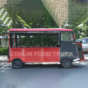 Chariot de Nourriture Mobile Van Chariot de Crème Glacée <span class=keywords><strong>Camion</strong></span> de Nourriture USA Citroën Chariot de Fraises avec de la Crème - Product Image 4