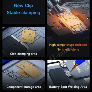 ช่างทั่วไปผู้ถือ PCB เพลาคู่ติดตั้งบัดกรีสำหรับ iPhone เมนบอร์ดซัมซุงชิป IC เครื่องมือเชื่อม - Product Image 2