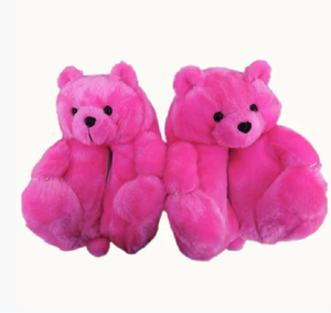 <span class=keywords><strong>Pantofole</strong></span> a Forma di Orsacchiotto in Peluche, Scarpe in Cotone Cartoon per l'Inverno - Product Image 6