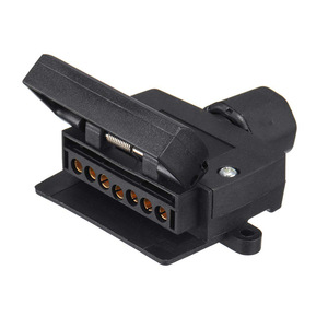 7 Pin Flat <b>Trailer</b> Socket Connector For Caravan Adapter ABS Material Plug In Type AS1702 - Product Image 5