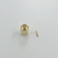 Connecteur coaxial RF mâle SMA en laiton plaqué or pour câble semi-rigide SM141 UT141