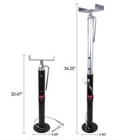 Cales de stabilisation robustes de 5000 lb en acier thermolaqué noir pour camping-car et remorque, réglables de 19 à 47 pouces