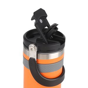 550ml Portable Handle Cup Hot Ice Water <b>Bottle</b> Sports Outdoor Stainless Steel Travel <b>Coffee</b> Mug for Summer Gift Fitness Camping - Product Image 3