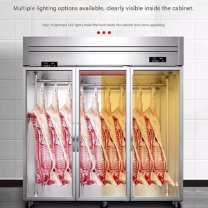 Vitrine Réfrigérée Commerciale Verticale à Température Unique pour Viande Fraîche, Congélateur Commercial pour Supermarché - Product Image 4