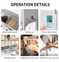 Machine de remplissage et de conditionnement haute vitesse 2 têtes pour 1 kg de snacks, grains de café, riz, biscuits, sachets, pochettes et assaisonnements