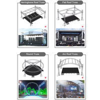 Truss de aleación de aluminio para techo circular plegable y portátil con certificación TUV CE, truss de perno fácil de montar para actividades de eventos de escenario