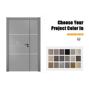 Di alta qualità Design moderno porta melamina per ingresso interno semplice decorazione MDF pannello laminato per nuove case e appartamenti - Product Image 6